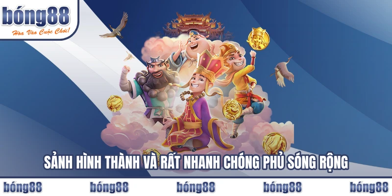 Sảnh hình thành và rất nhanh chóng phủ sóng rộng
